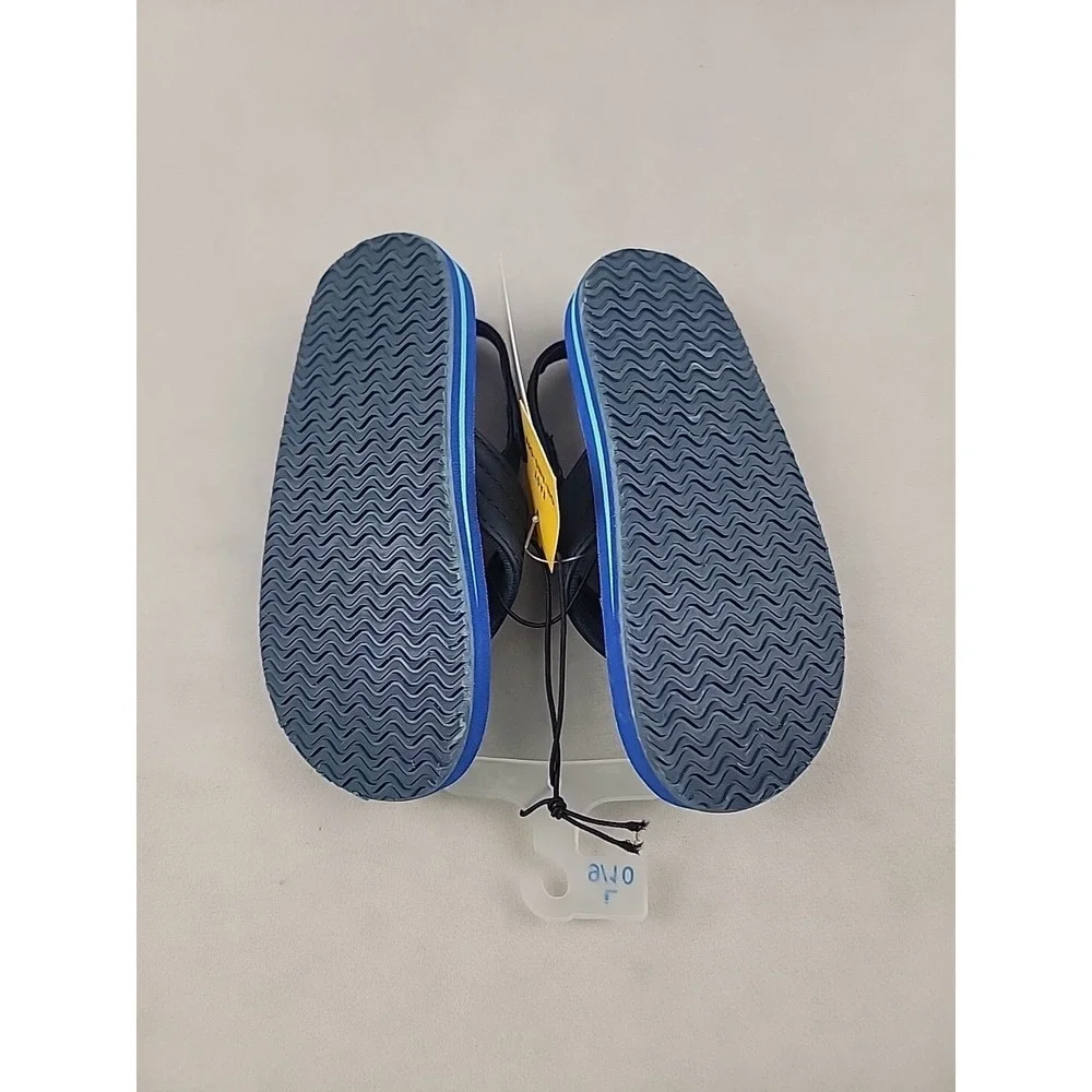 Cat And Jack Girls‎ Boys Large 9/10 Comfortable Slip On Flip Flop Rainbow Colors